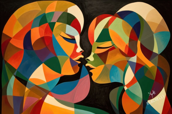 Un baiser avec passion art mural - Passionate Mirage