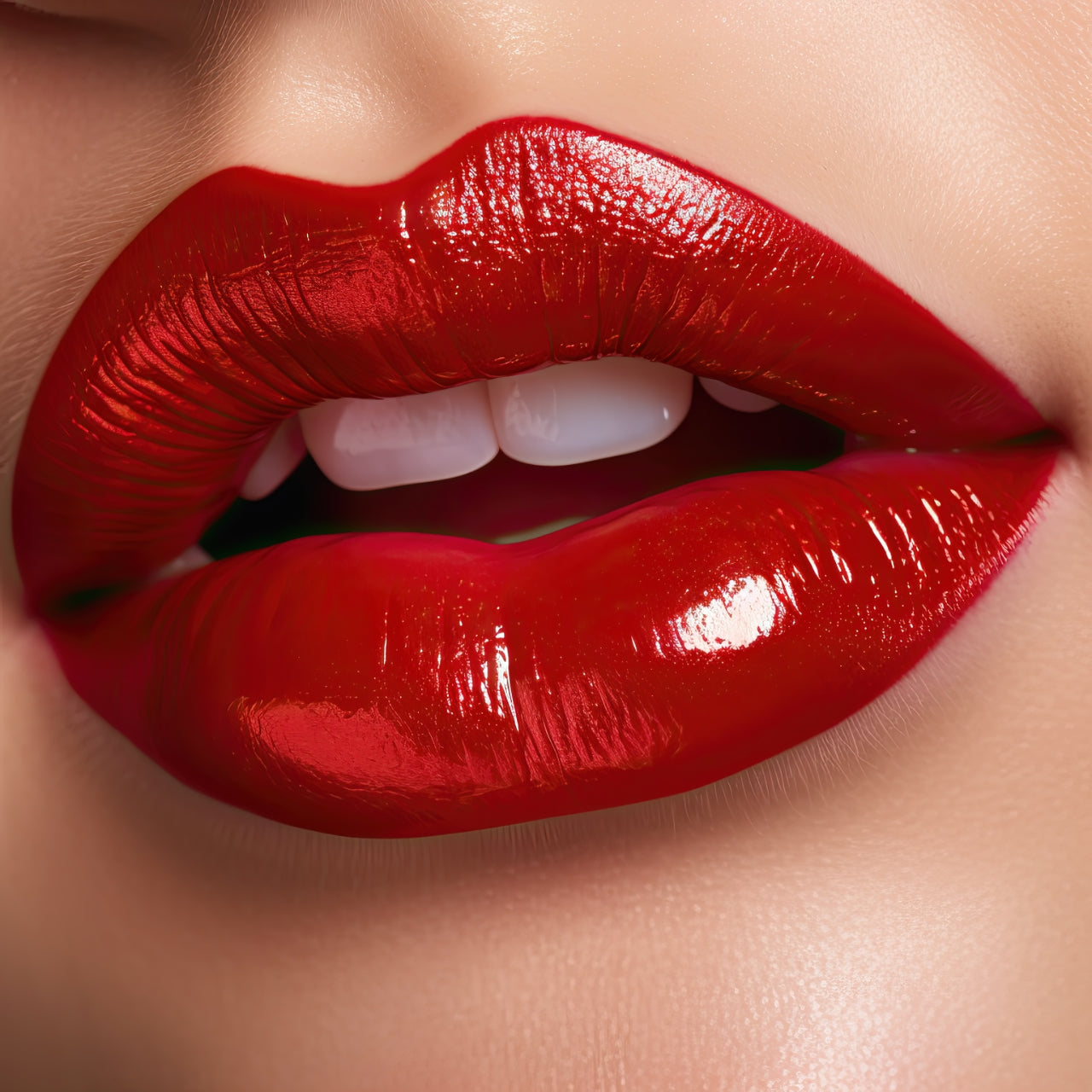 Close up of sexy woman lips - Scarlet Whisper
