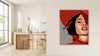 The Scarlet Maiden girl in red wall art