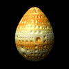 Pysanka Yellow Nubbled Egg - Amber Nubblé