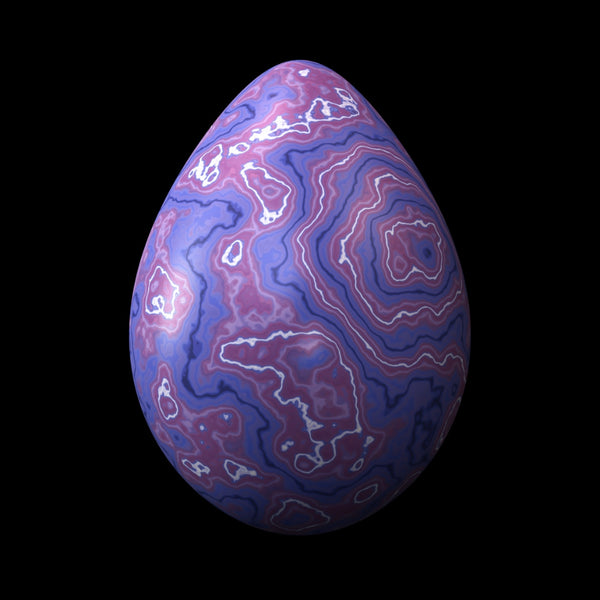 Pysanka Purple Egg - Amethyst Ovation