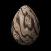 Pysanka Dark Wooden Egg - Ancient Timber