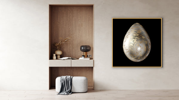 Faded Pattern Titanium Egg - Echoes of Elegance