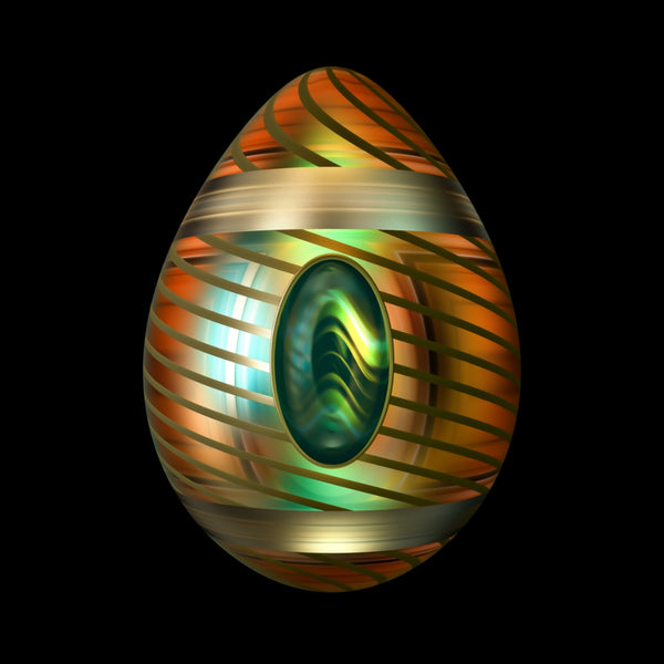 Earth Colour Patterned Egg - Terra Harmony