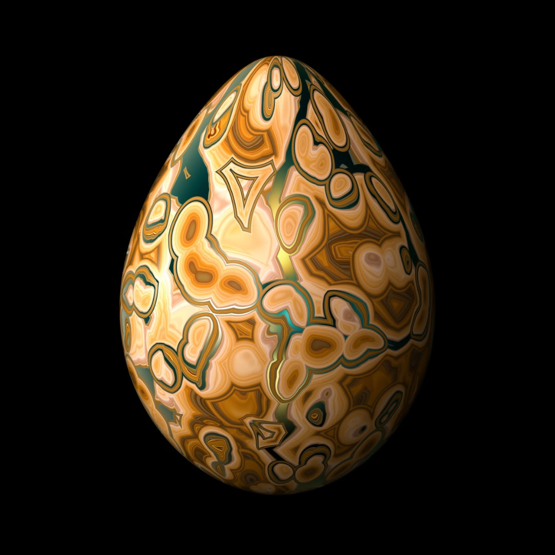 Brown Onyx Egg - Regal Onyx Monolith