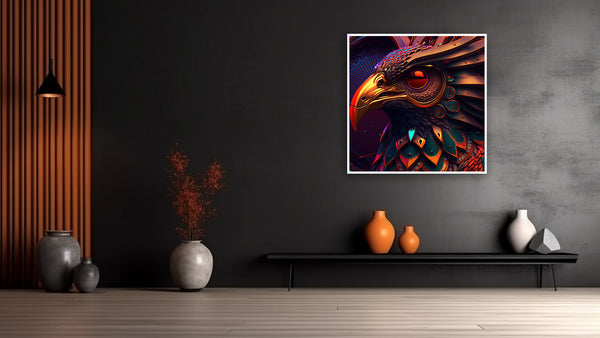 3D composite illustration of Stylized Bird - Wings of Eternity