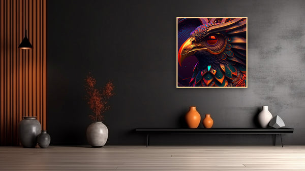 3D composite illustration of Stylized Bird - Wings of Eternity
