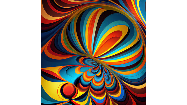 Helder kunstwerk van kleurrijke lijnen - Radiant Lineaments