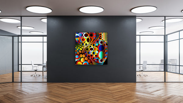 Rendu 3D de l'art abstrait des cercles colorés - Kaléidoscope sphérique