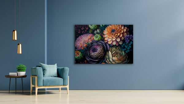 Oeuvre de belles fleurs numériques - Digital Blooms