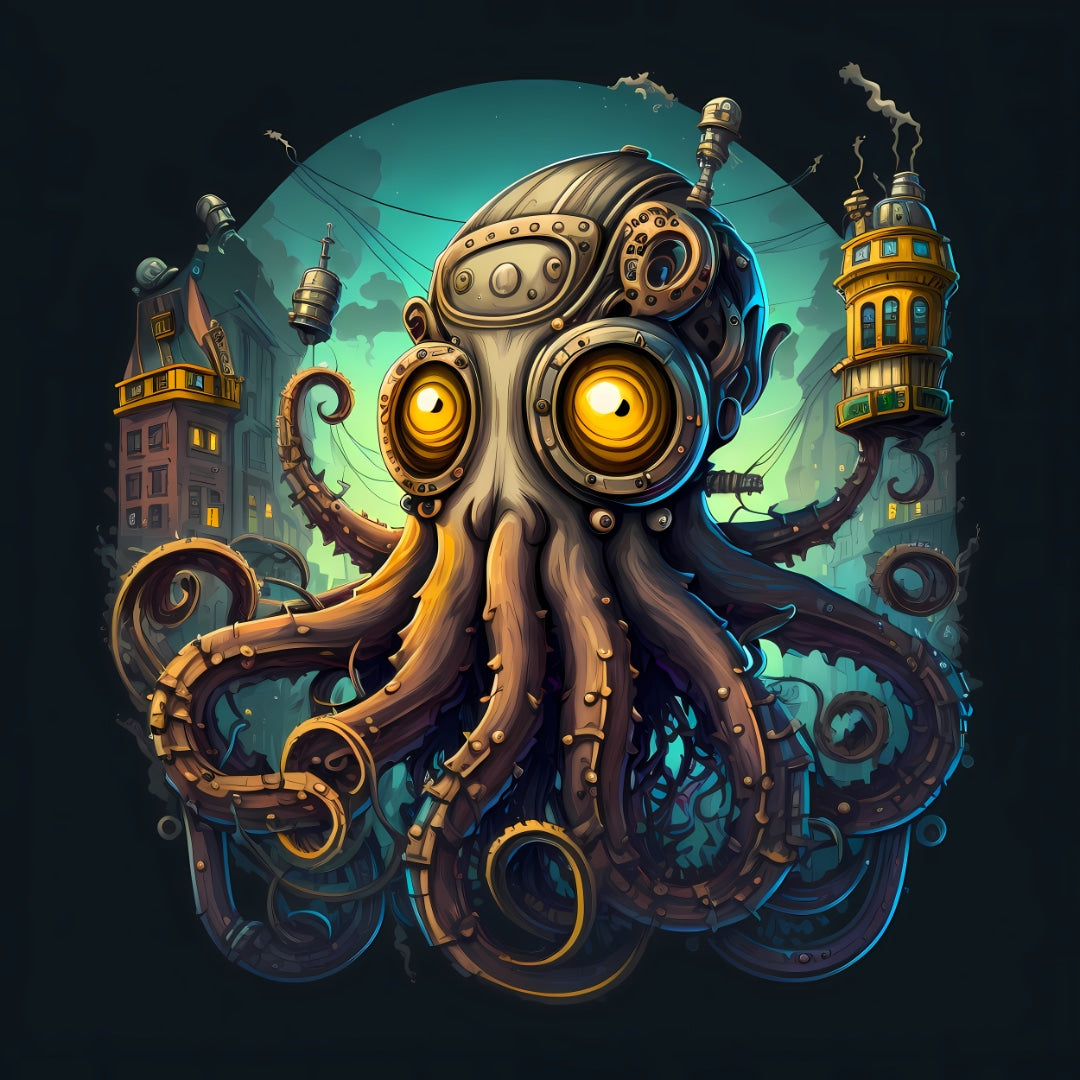 Octopuskarakter Illustratie Art