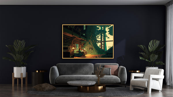 House in the Woods Illustration - Whispering Pines