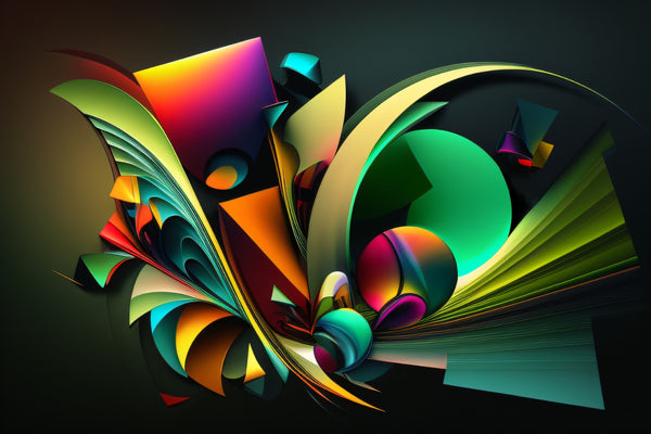 Formes de couleurs abstraites du spectre Synthetica